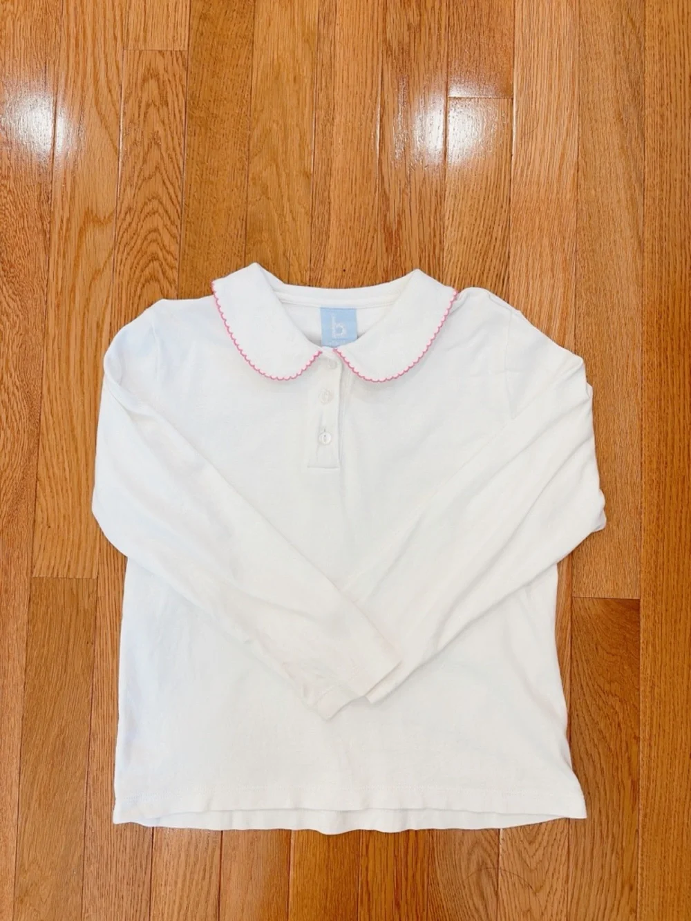 bella bliss Pink Scallop Collar Top - Picture 1 of 2
